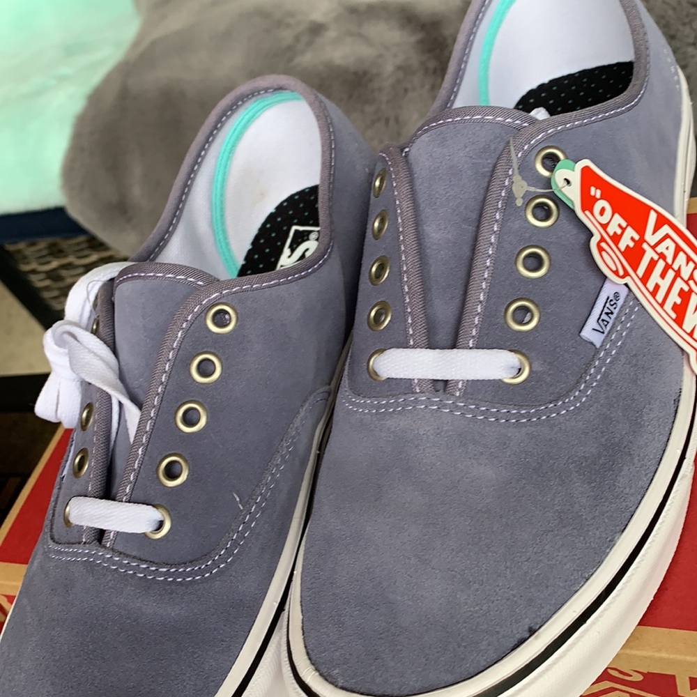 VANS COMFYCUSH AUTHENTIC SUEDE GRANITE BLUE MENS - Picture 12 of 15